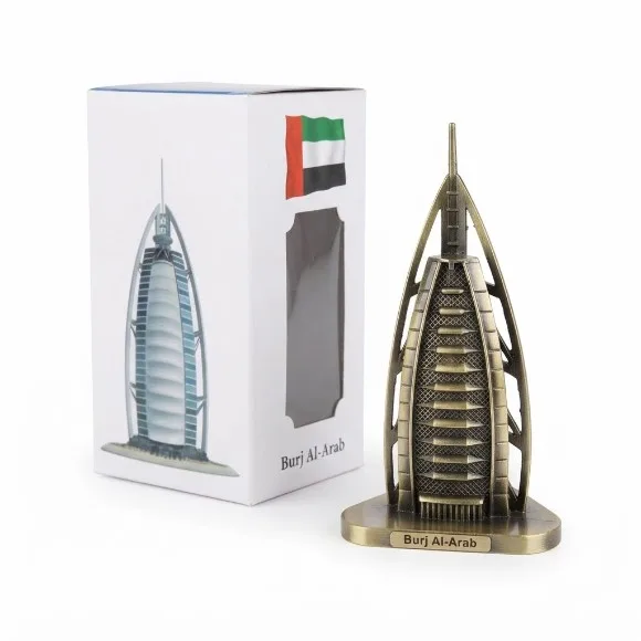 Burj Al Arab Model Pewter Metal 15 cm