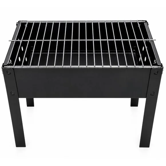 Charcoal BBQ Grill – Rectangular Metal Barbecue Grill