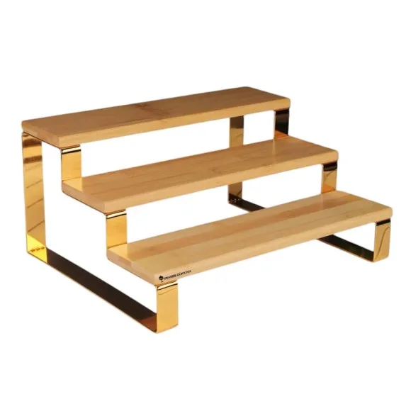 Classic 3-Tier Pastry Stand Golden
