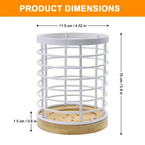 Cutlery Rack Metal Kitchenware Drying Rack Suitable for Kitchen Countertops