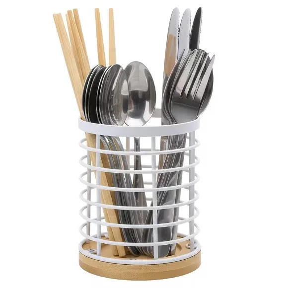 Cutlery Rack Metal Kitchenware Drying Rack Suitable for Kitchen Countertops
