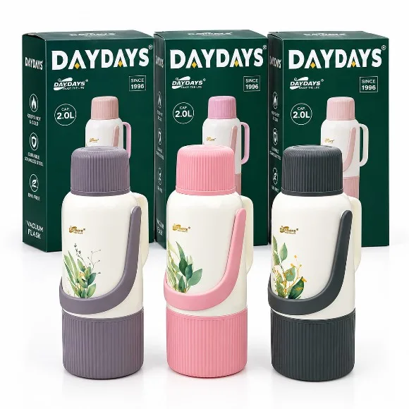 DAYDAYs Thermos Deco Floral Flask 2.0 Liter