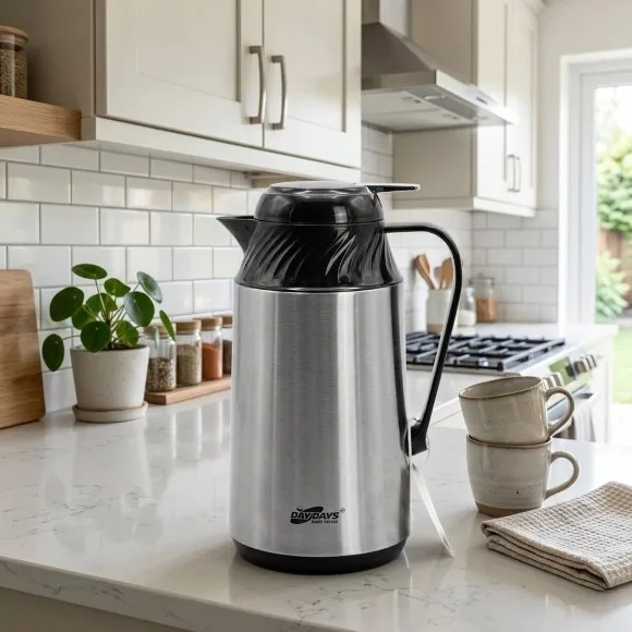 DAYDAYs Stainless Steel Insulated Thermos For Hot And Cold Drinks - 1 Liter