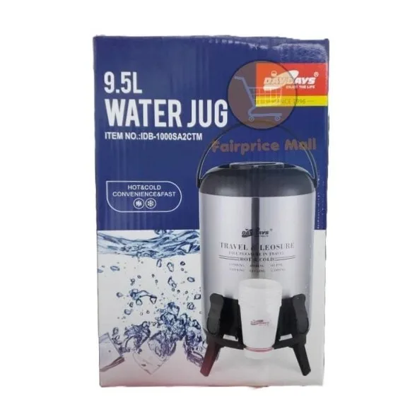 DAYDAYs Water Cooler 9.5 Litre Steel Body Aluminium Inner Imported Cooler