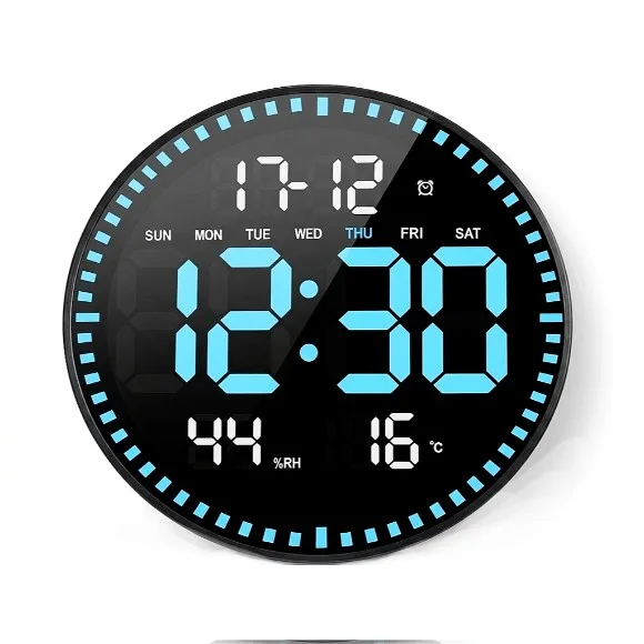 Digital Wall Clock with Remote Control Function