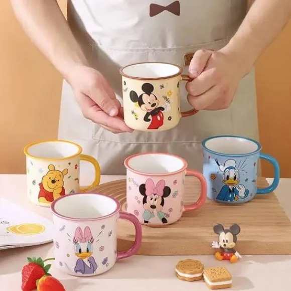 Disney Anime Childrens Fun Mug Home Milk Water Cup Handle Cup Gift