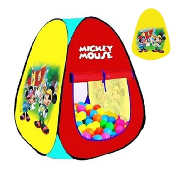 Disnip Mickey Mouse Tent With 50 Soft Balls