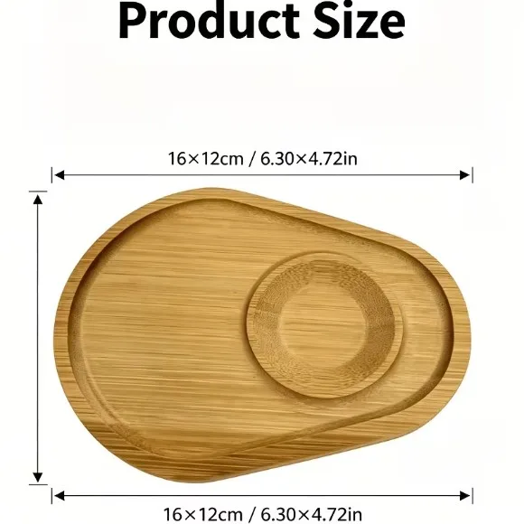 Divided Tray Tea Tray and Cup Coaster 1Pcs