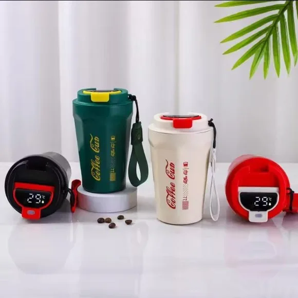 Double-Layer Intelligent Temperature Car Mug Hot-Cold 390ML