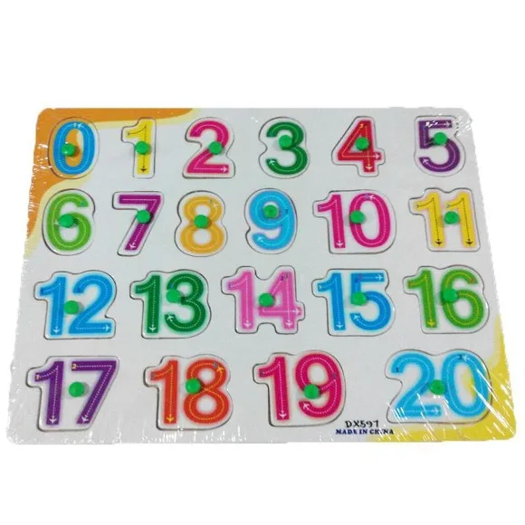 Early Educational Wooden Puzzle Toy Numbers (124)