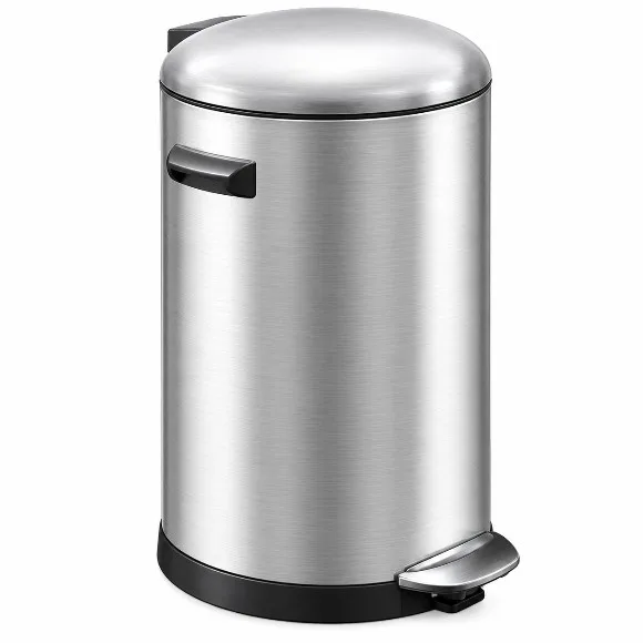 Eko European pedal stainless steel trash bin 5-Liter