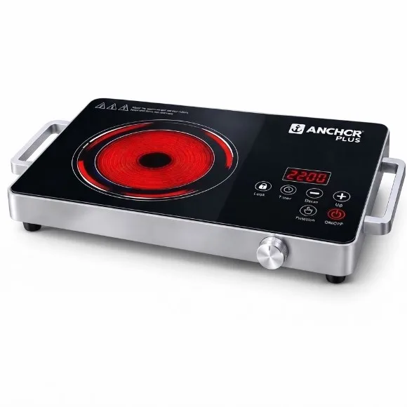 Electric Stove for Cooking  2200W Ancher Plus Infrared Cooker for Kitchen