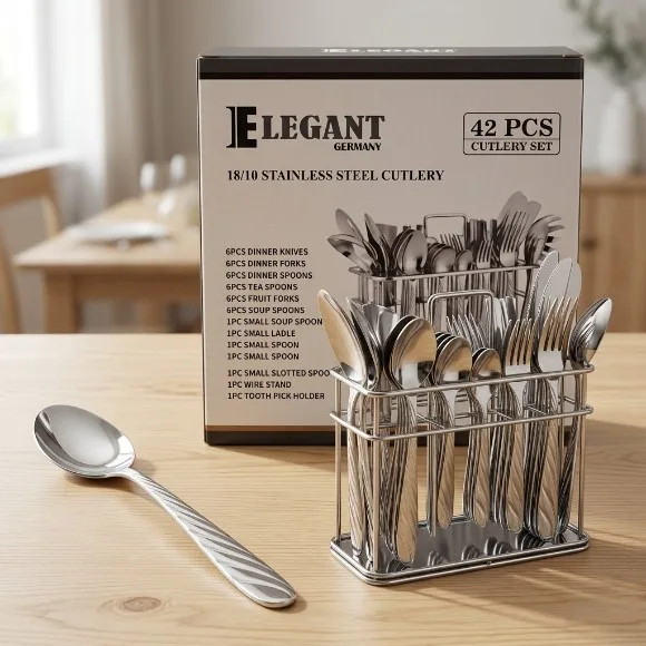 Elegant 42Pcs 4Lines Cutlery Set - CC0006