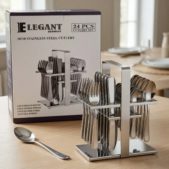 Elegant Cutlery 24Pcs(Doted) - AA0001G