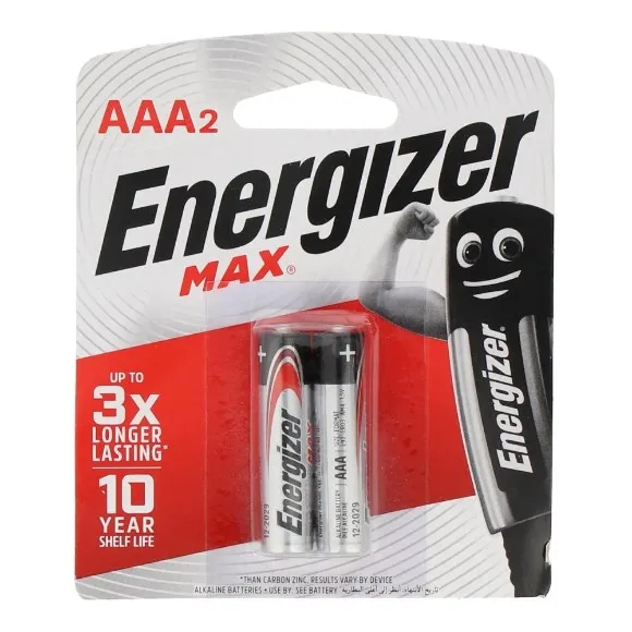 Energizer Max Cell AAA (Pack of 2)