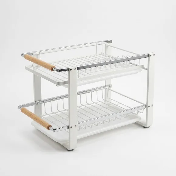 Extendable Double Level Dish Drainer