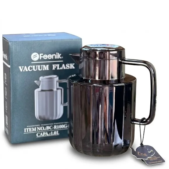 Feenik Metallic Luxury Vacuum Flask Glass Liner 1.0L
