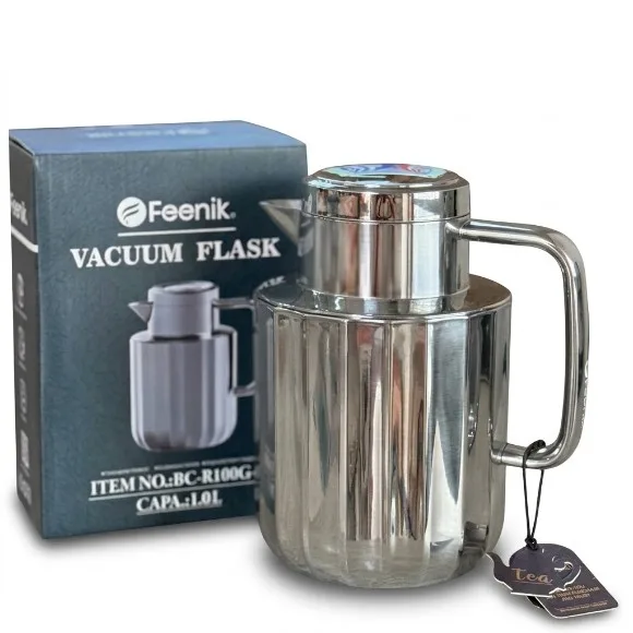 Feenik Metallic Luxury Vacuum Flask Glass Liner 1.0L