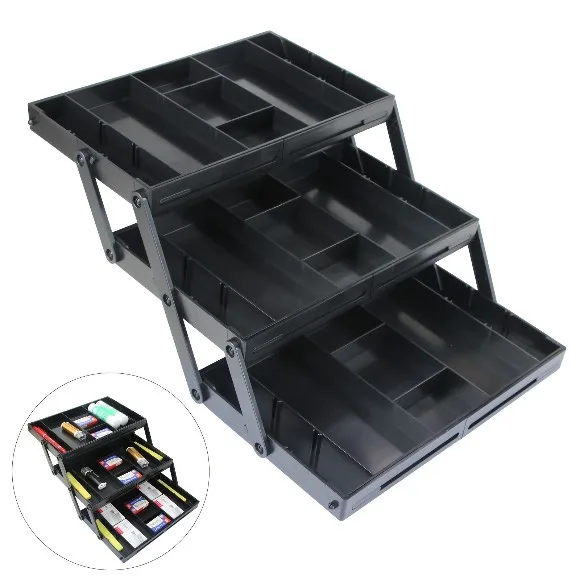 Folding Drawer Organiser Expandable Multi-Layer Organiser Tray Box
