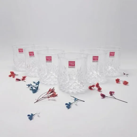Glass 6Pcs Set 300ml (Measurement 8x8cm - Weight 290g Per Glass