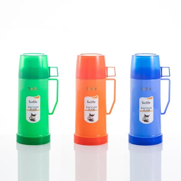 Glass Refill Vacuum Flask Food Grade PP Plastic Body Thermos Glass Liner