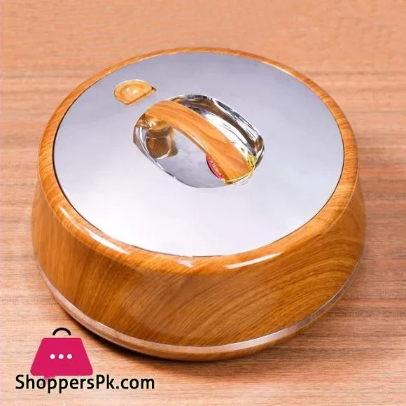 Golden Fire Round Wood Silver Hotpot 3.0 Liter - 663LW/S