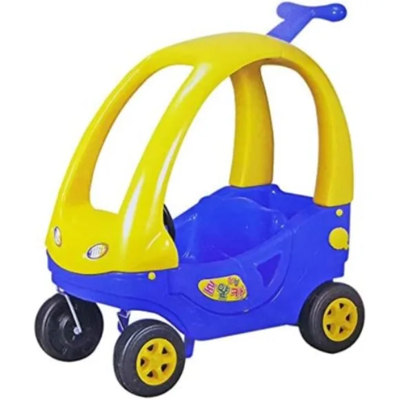 Haenim Royal Car Mobile Kids Car Trolley Stroller Car with Foot Powered Fun Kids Ride Car