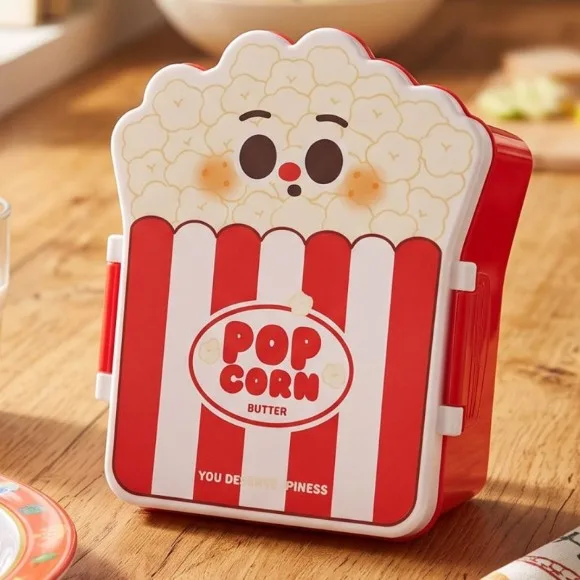 Hamburger Bento Box Leakproof Fork Spoon Lunch Box