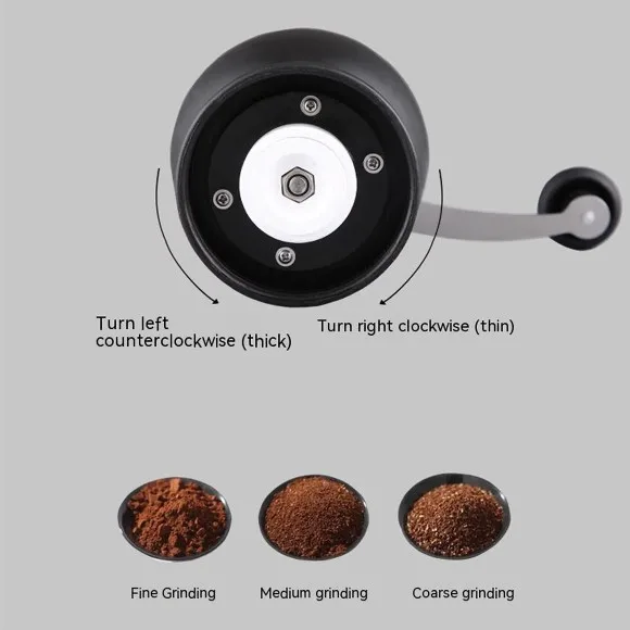 Hand Crank Coffee Mill Ceramic Core Manual Coffee Grinder with Glass Jar