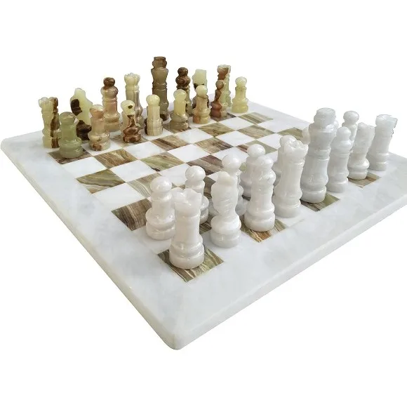 Handmade 16inch Marble Chess Board Game Set