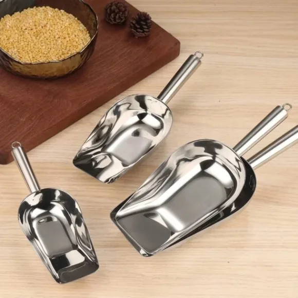 Heavy-Duty Stainless Steel Utility Food & Ice Scoop