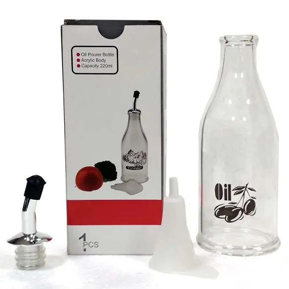 High Quality Acrylic Oil Bottle 220-ML