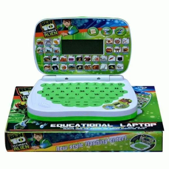 High Quality Kids Playing Ben 10 Laptop