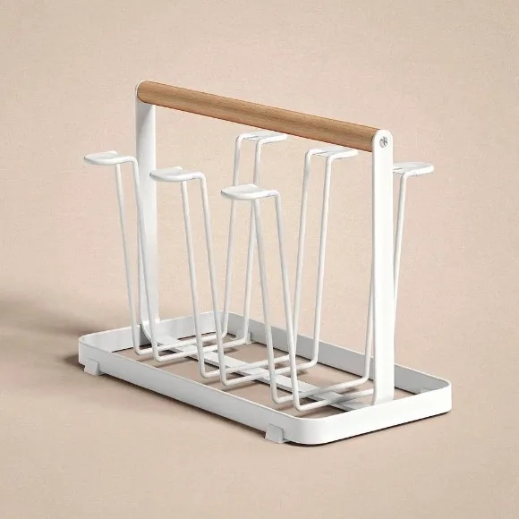 High Quality Wooden Handle Glass Stand