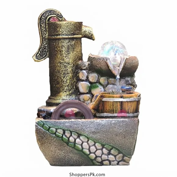 Home Decoration High Quality Small Waterfall With Runing Water Wheel