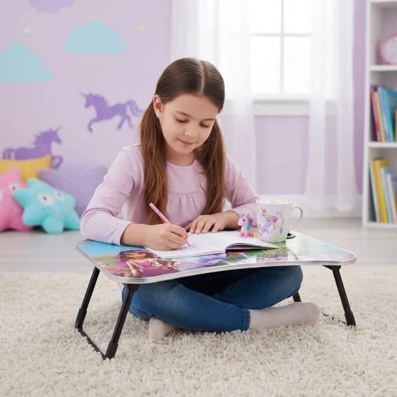 Imperial Unicorn & Lion King Foldable Table Multipurpose Study Desk