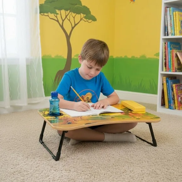 Imperial Unicorn & Lion King Foldable Table Multipurpose Study Desk