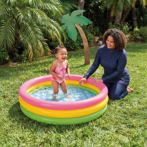 Intex Inflatable Baby Swimming Pool - 2.8 Feet x 10 Inch - Age 1+ - 58924