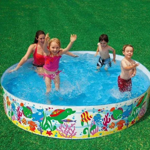 Intex Ocean Reef Snapset Inflatable Pool - 8 Feet x 18 Inches - 36 months - 10 years - 56453