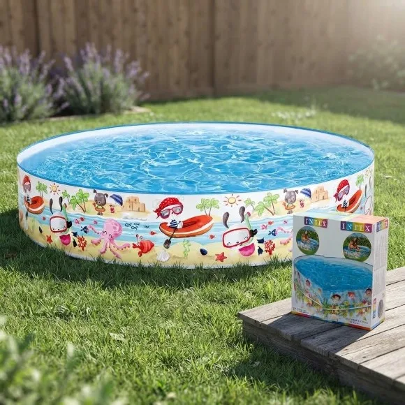 Intex Snorkel Buddies Snapset Paddling Pool - 5 Feet x 10 Inch - Age 3+ - 56451
