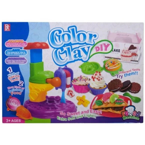 Kids Playing Color Clay Die