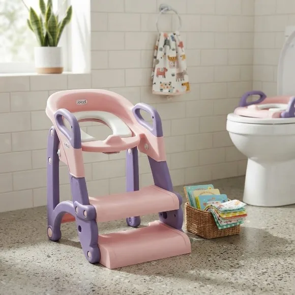 Ladder Potty Training Seat Leader Style Commode Cover with Step Stool for Kid