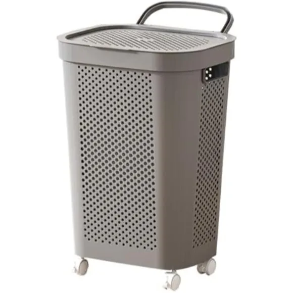 Laundry Basket with Lid  Clothes  Bucket thumbnail 7