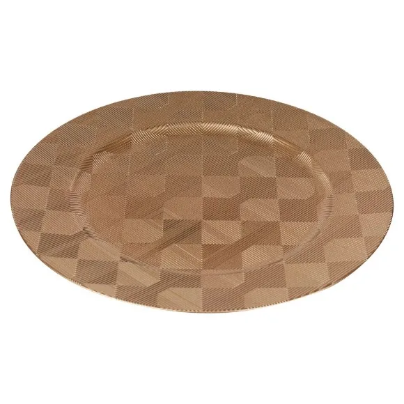 Luxury Acrylic / Plastic Round Charger Plate 12Inch