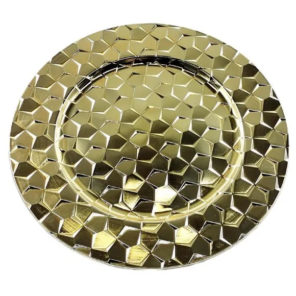 Luxury Acrylic / Plastic Round Charger Plate 12Inch