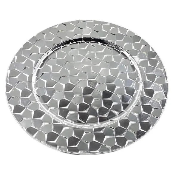 Luxury Acrylic / Plastic Round Charger Plate 12Inch