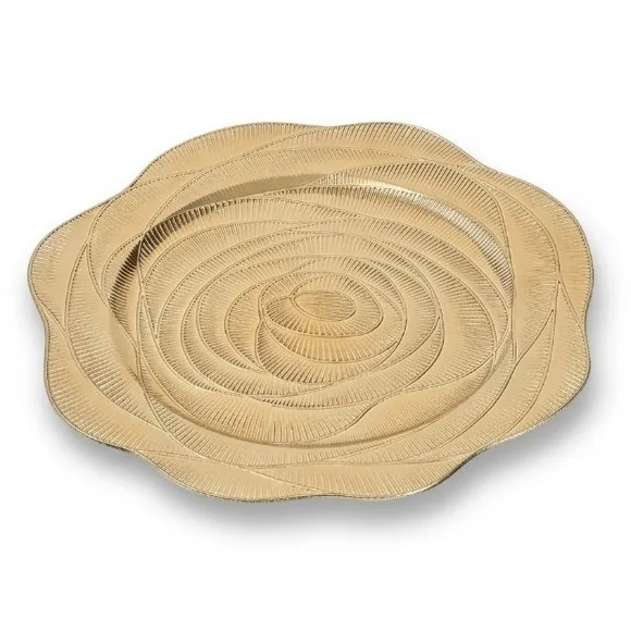 Luxury Acrylic / Plastic Round Charger Plate 12Inch