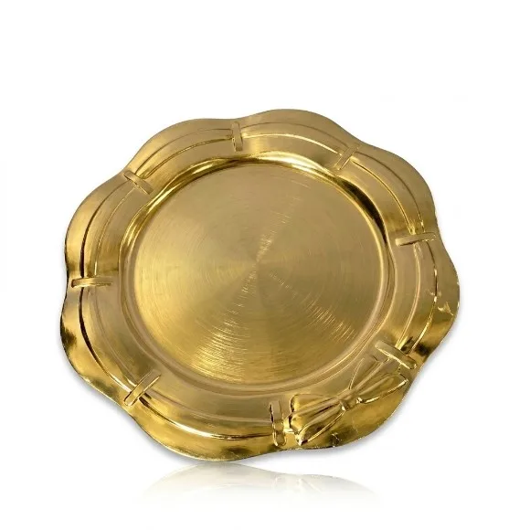 Luxury Acrylic / Plastic Round Charger Plate 12Inch