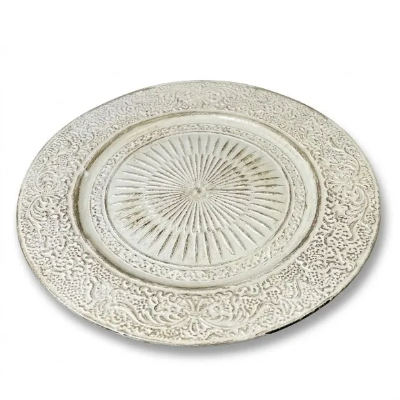 Luxury Acrylic / Plastic Round Charger Plate 12Inch