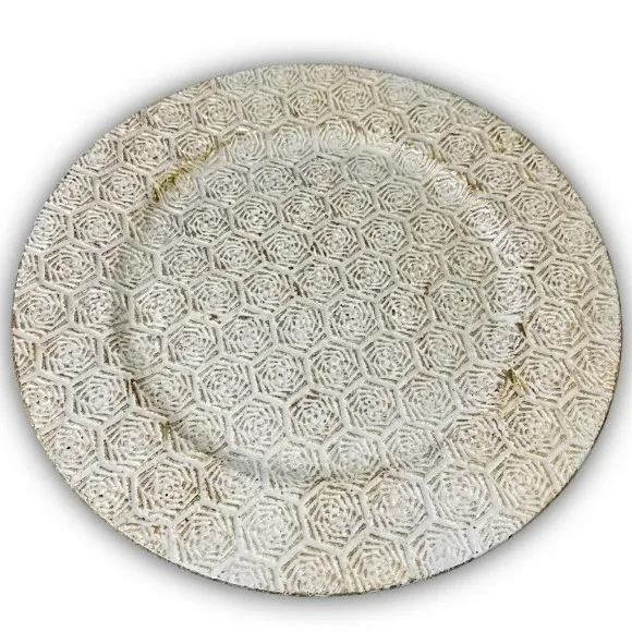 Luxury Acrylic / Plastic Round Charger Plate 12Inch